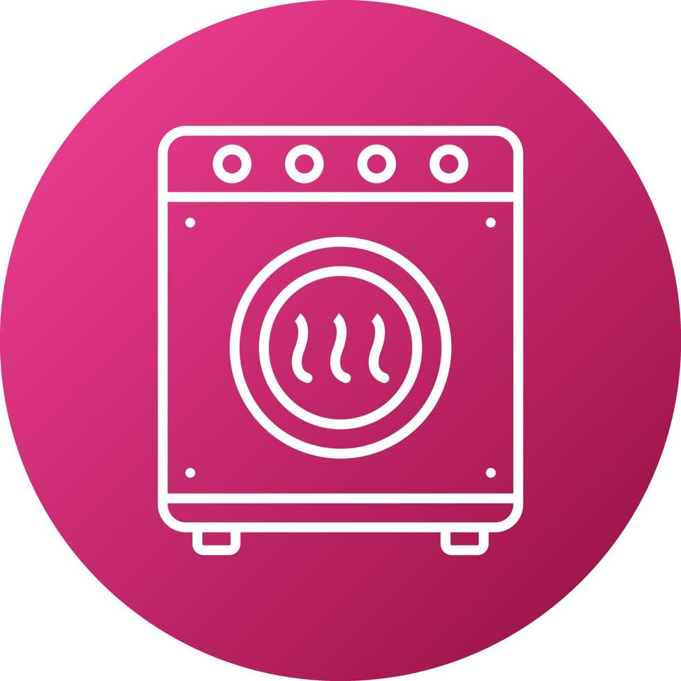 Drying Machine Icon Style vector