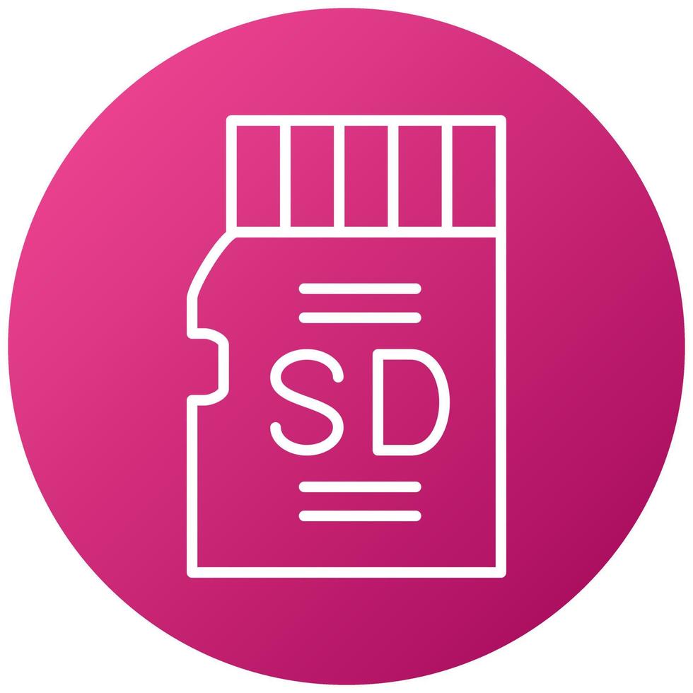 SD Card Icon Style vector