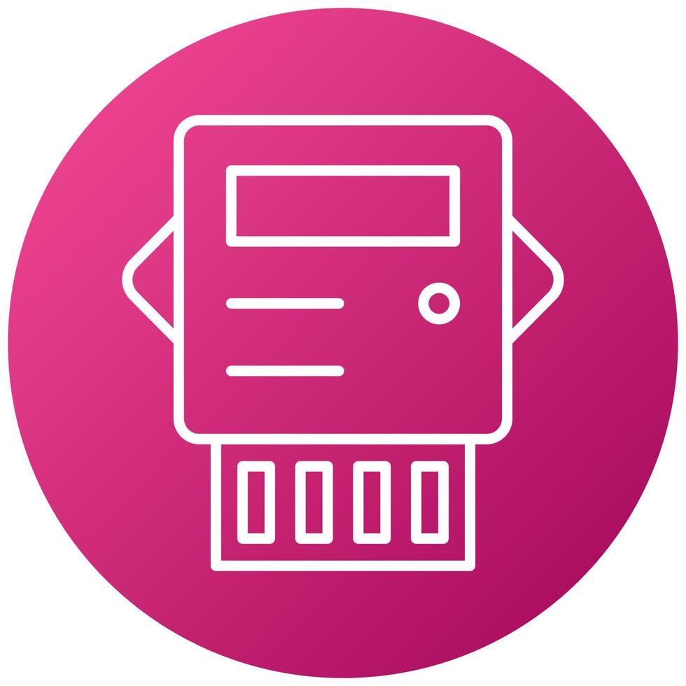 Electric Meter Icon Style vector