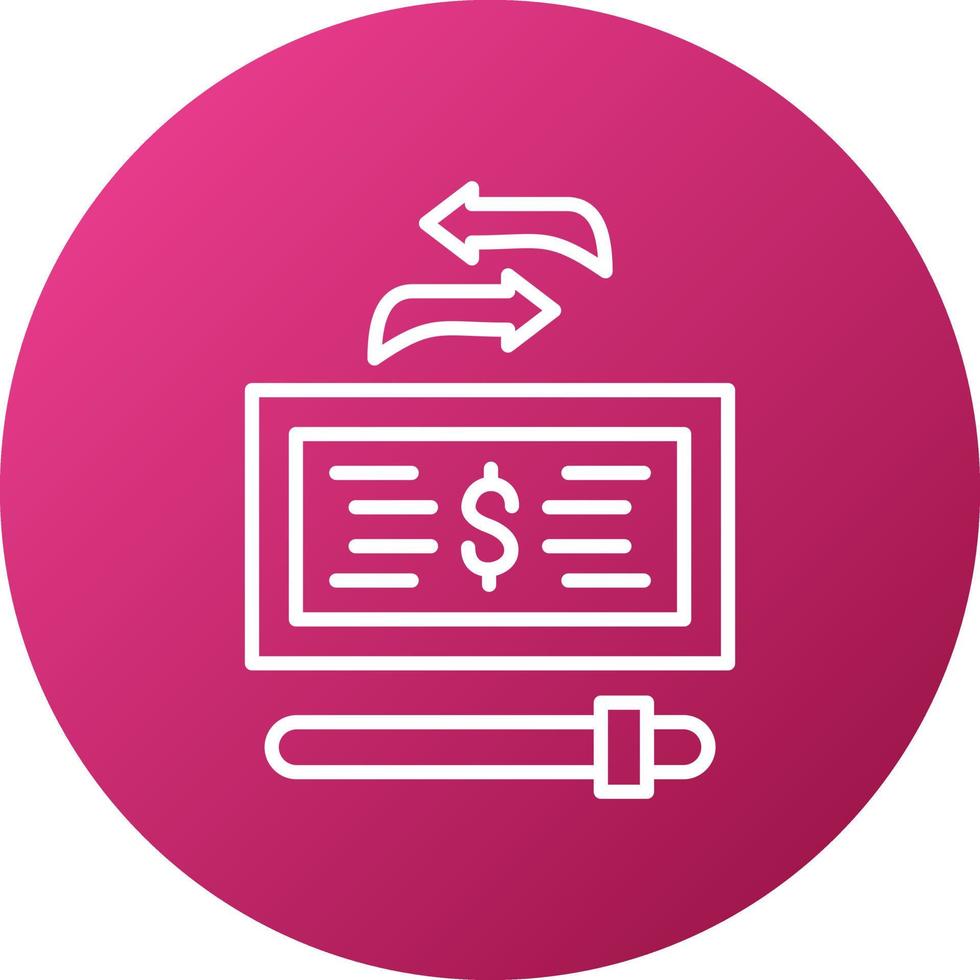 Maximum Transaction Amount Icon Style vector