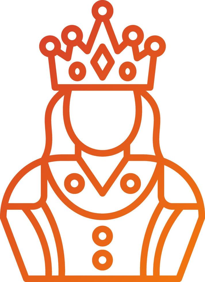 Queen Icon Style vector
