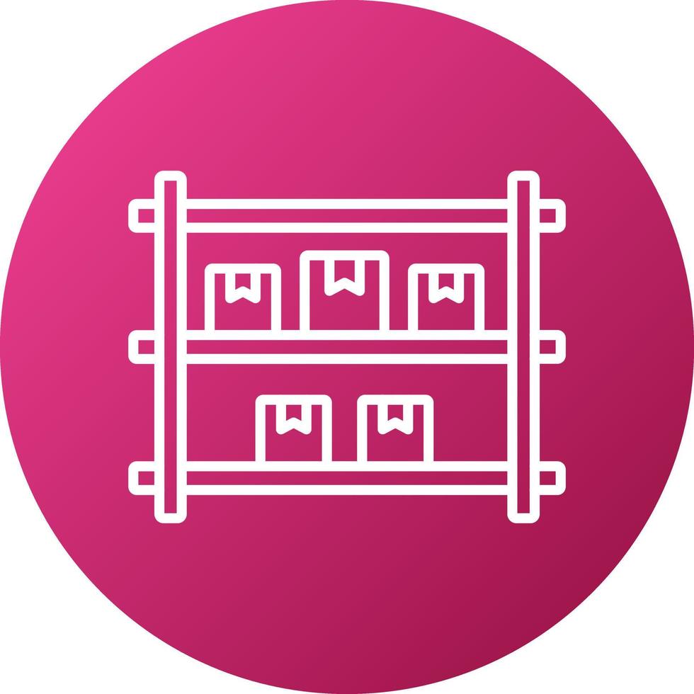 Package Shelf Icon Style vector
