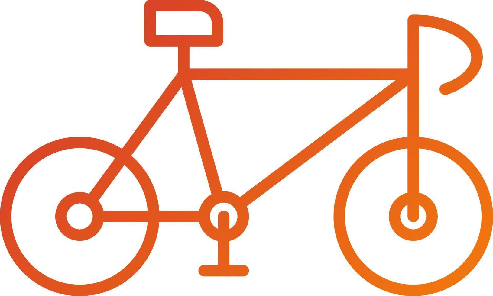 estilo de icono de bicicleta vector