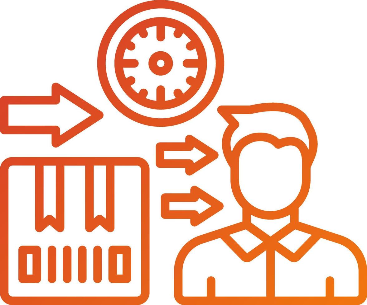 Lead Time Icon Style vector