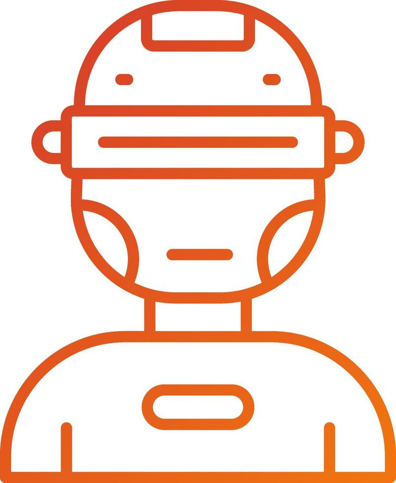 Cyborg Icon Style vector