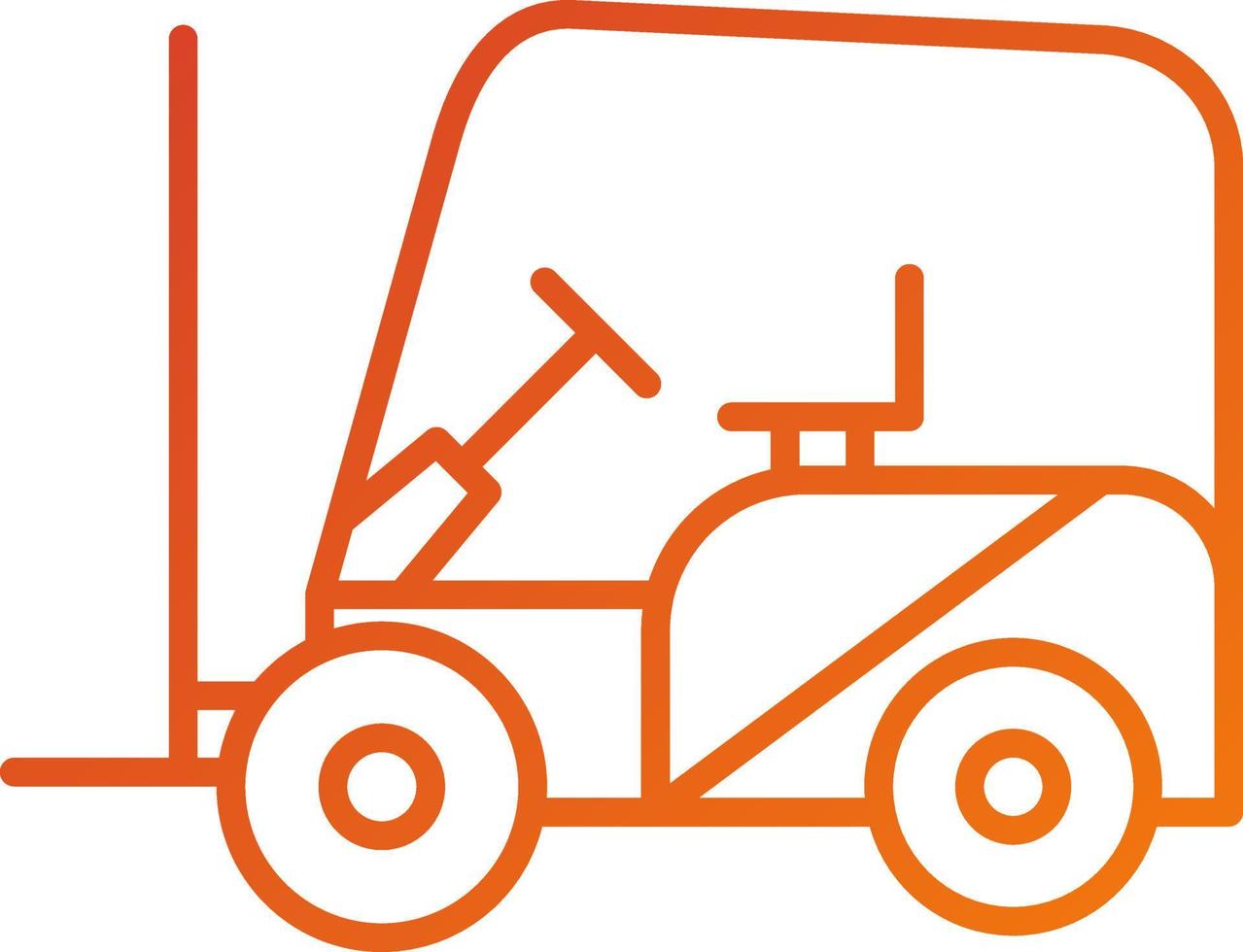 Fork Lift Icon Style vector