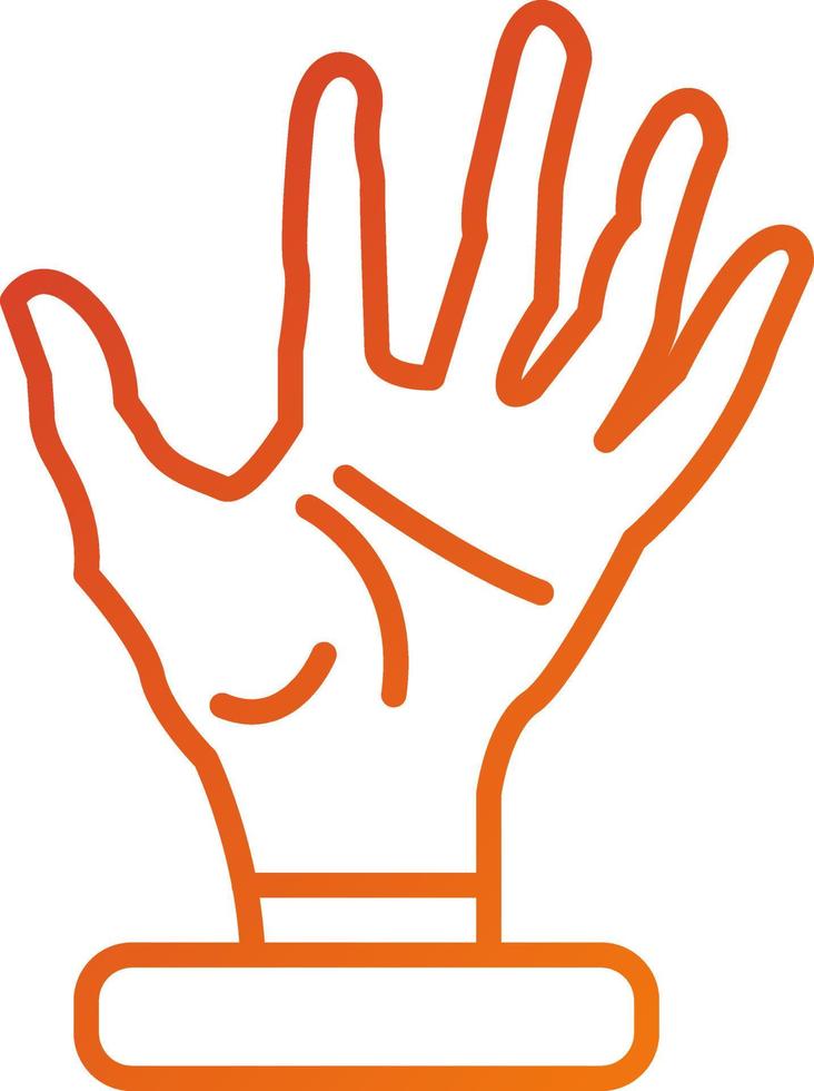 Scary Hand Icon Style vector