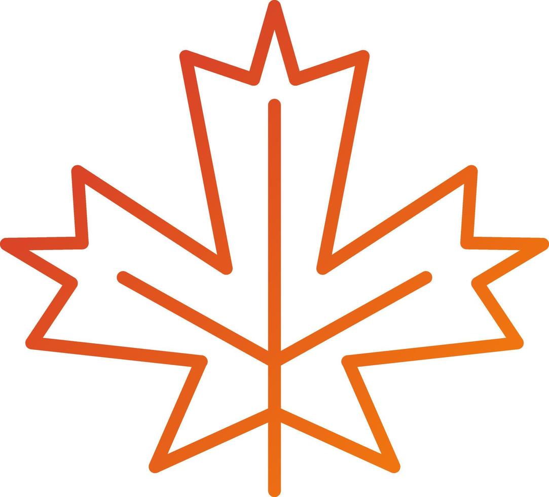 Maple Leaf Icon Style vector