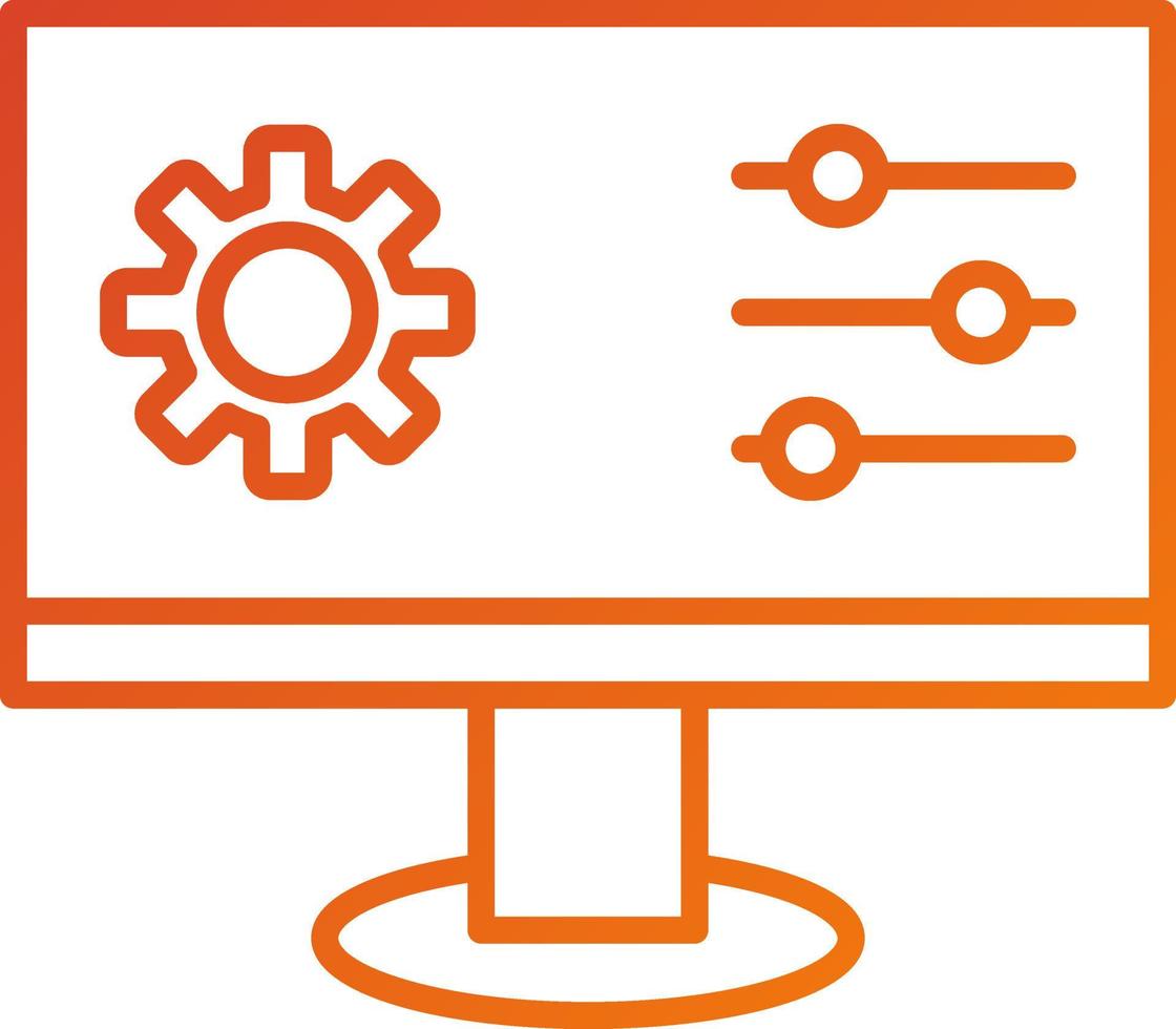 Control Panel Icon Style vector