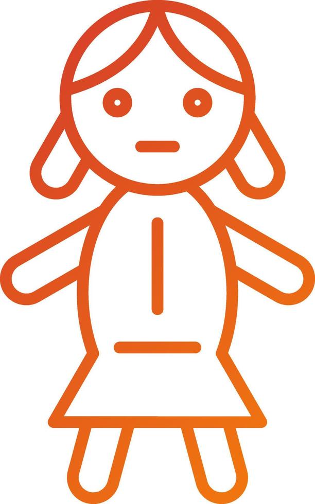 Doll Icon Style vector