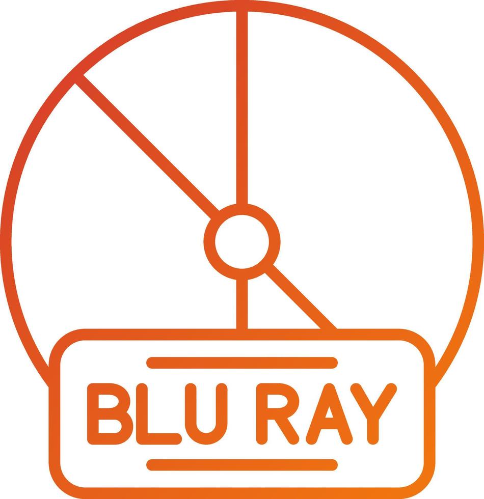 Blu Ray Icon Style vector