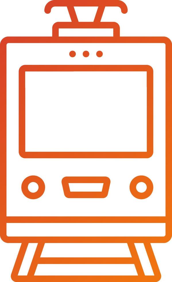 Tramcar Icon Style vector