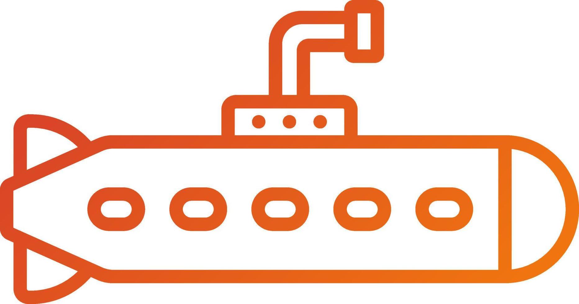 Submarine Icon Style vector