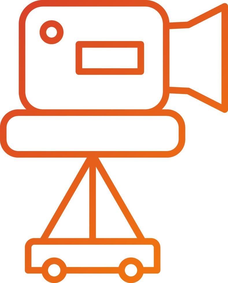 Camera Tripod Icon Style vector