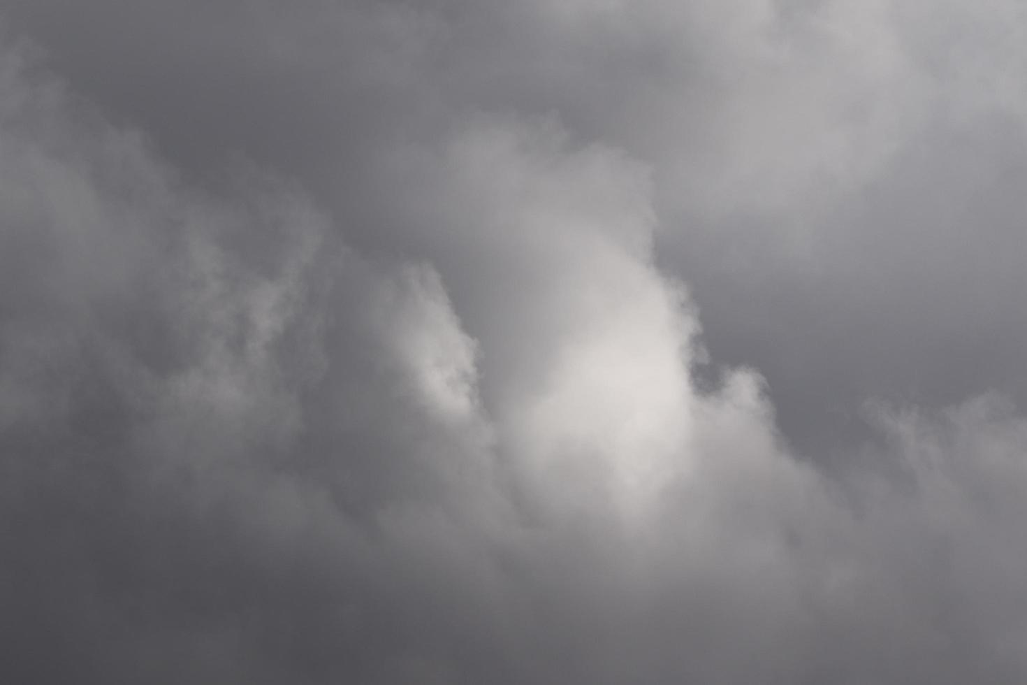 Stormy weather and dark clouds photo