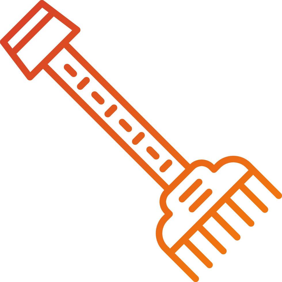 Rake Icon Style vector