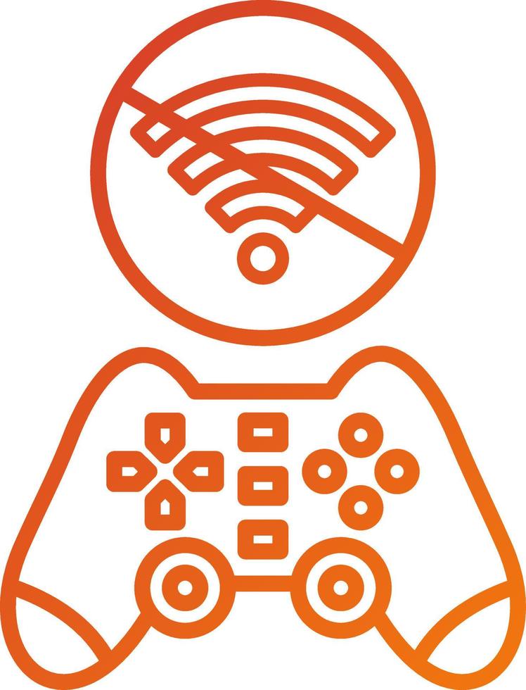 Game Disconnect Icon Style vector