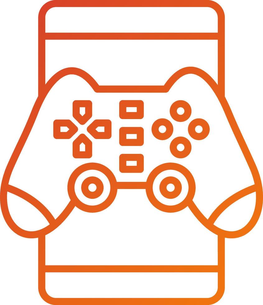 Mobile Gaming Icon Style vector