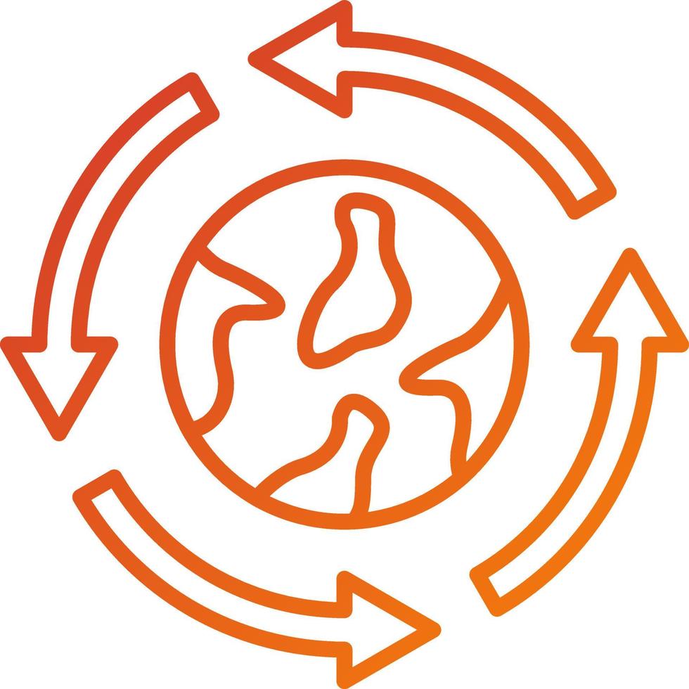 Ecological Integration Icon Style vector