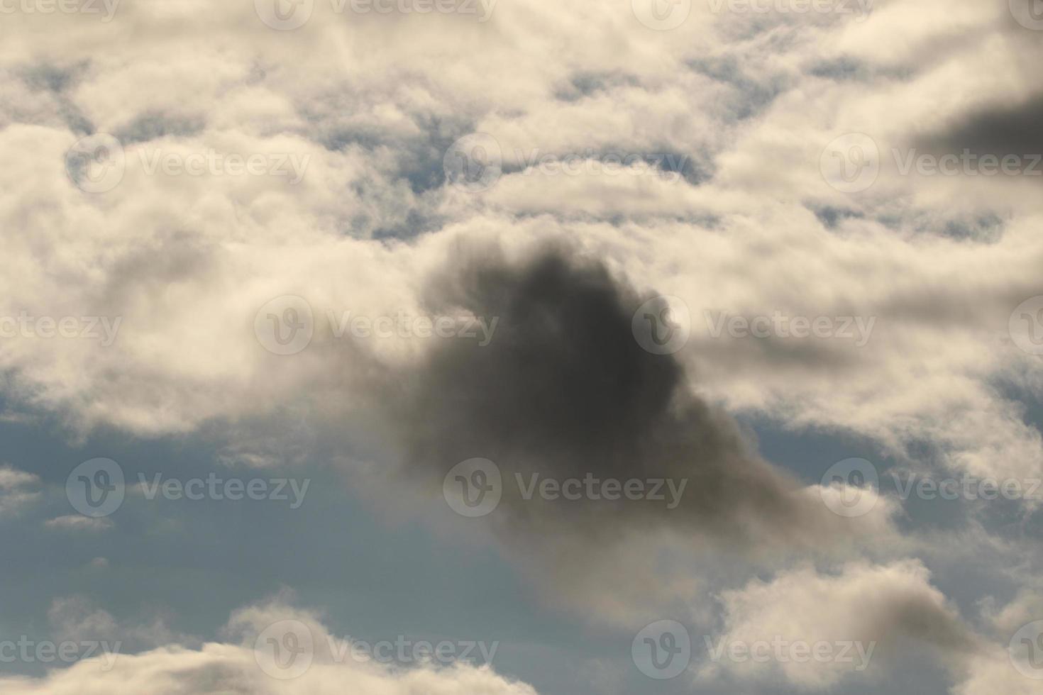 Stormy weather and dark clouds photo
