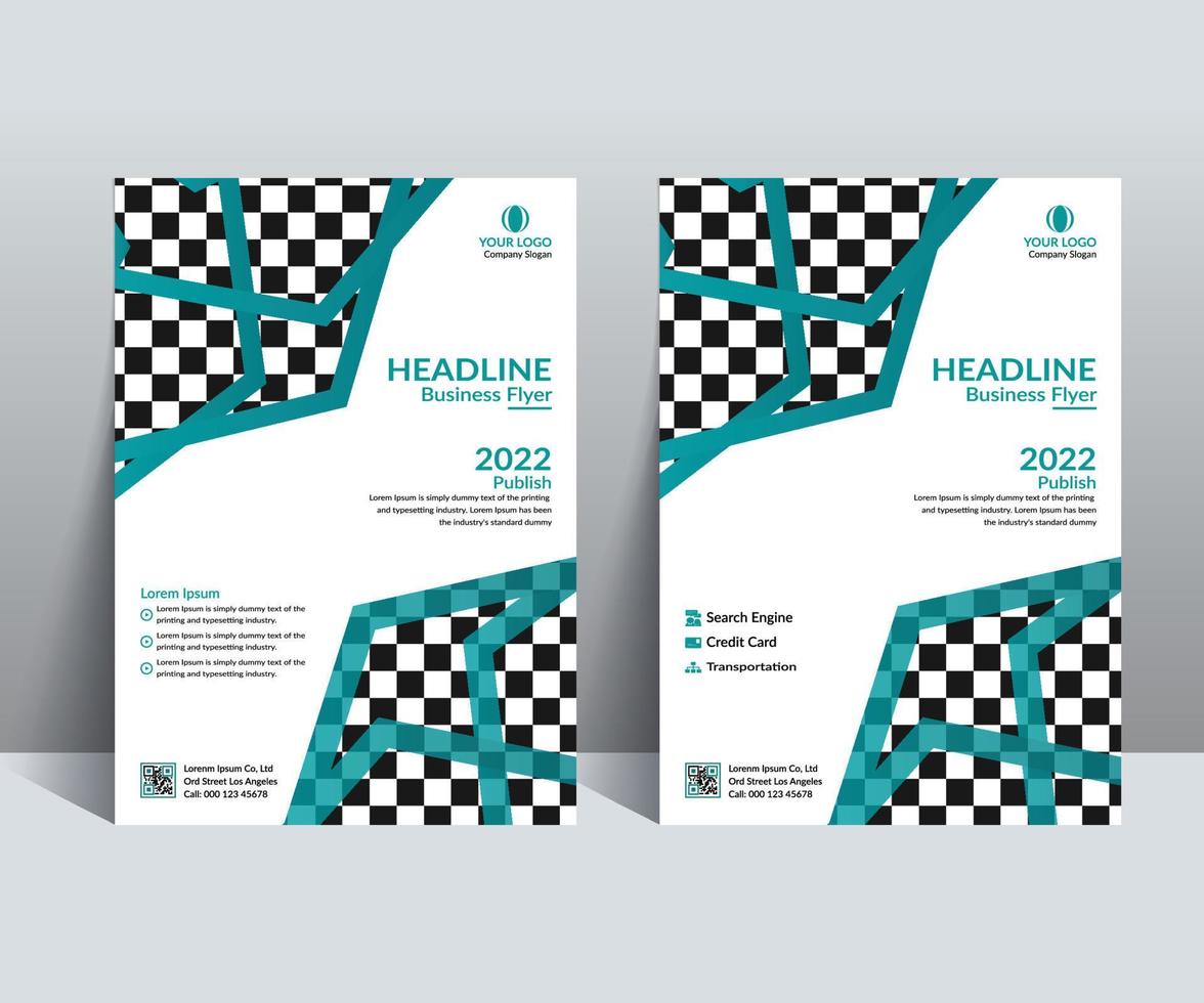 Bifold Brochure Template and Book Cover Design vector