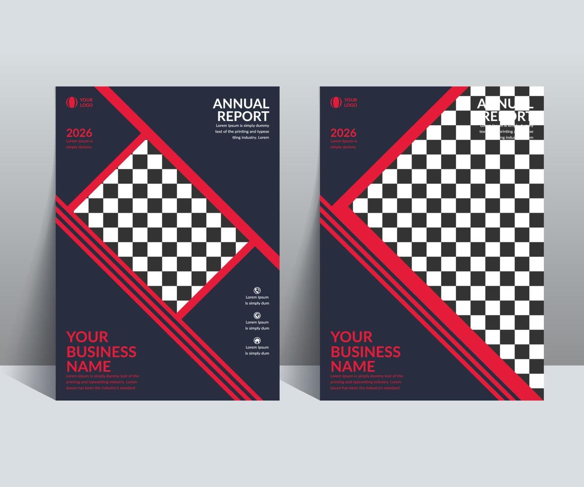 Bifold Brochure Template and Book Cover Design vector