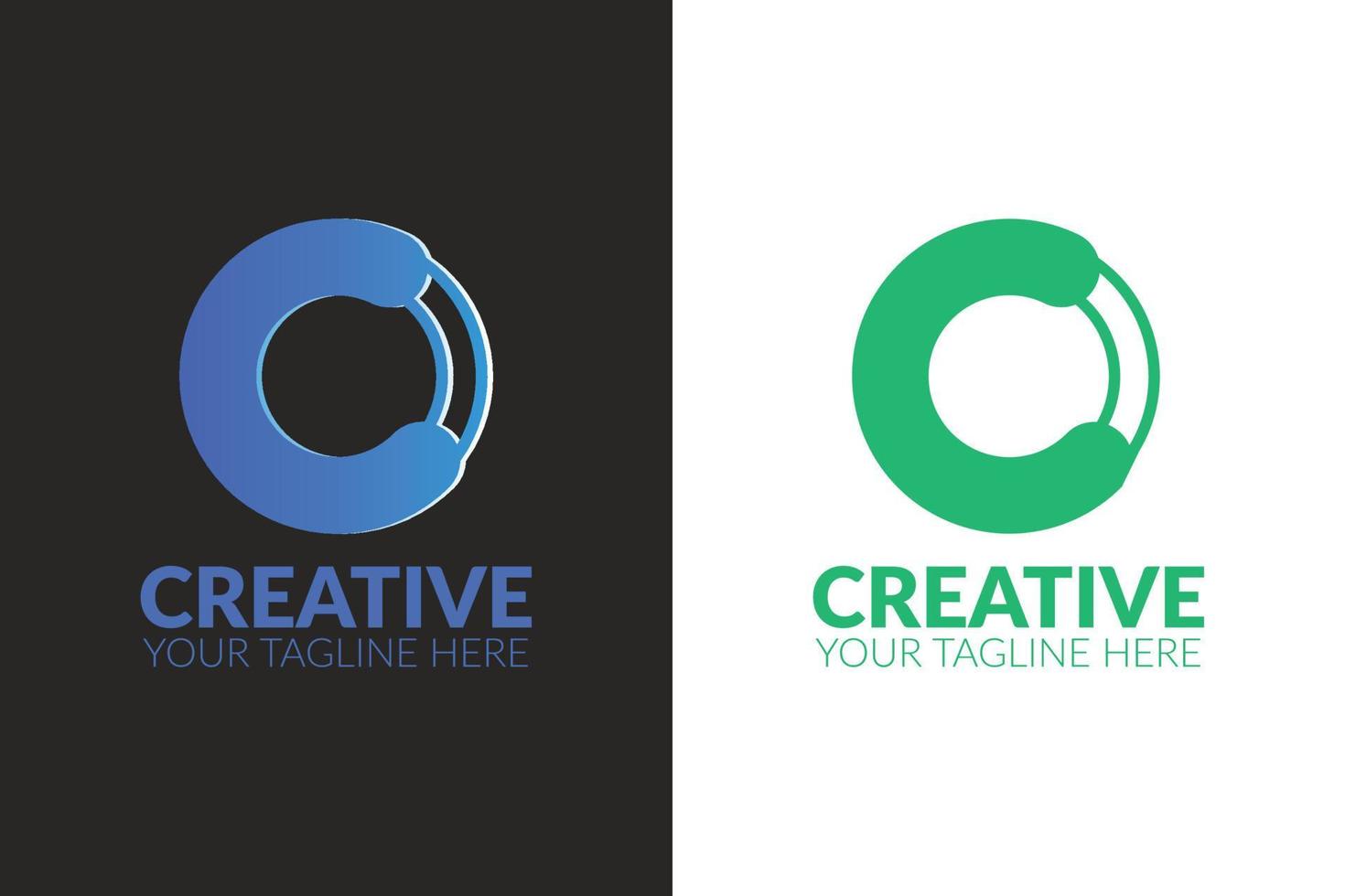 creativo C letra logo vector