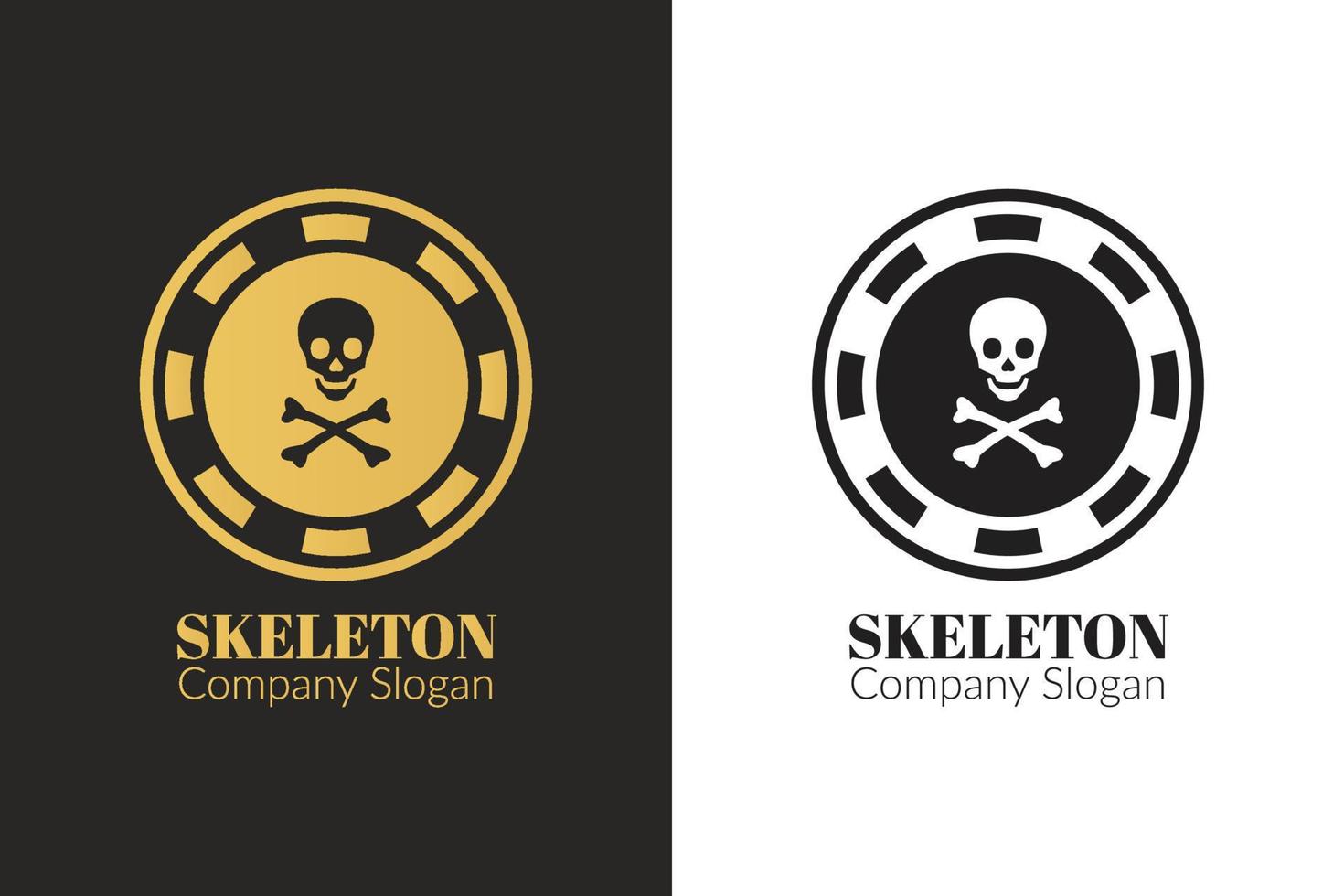 Skeleton Logo Template vector