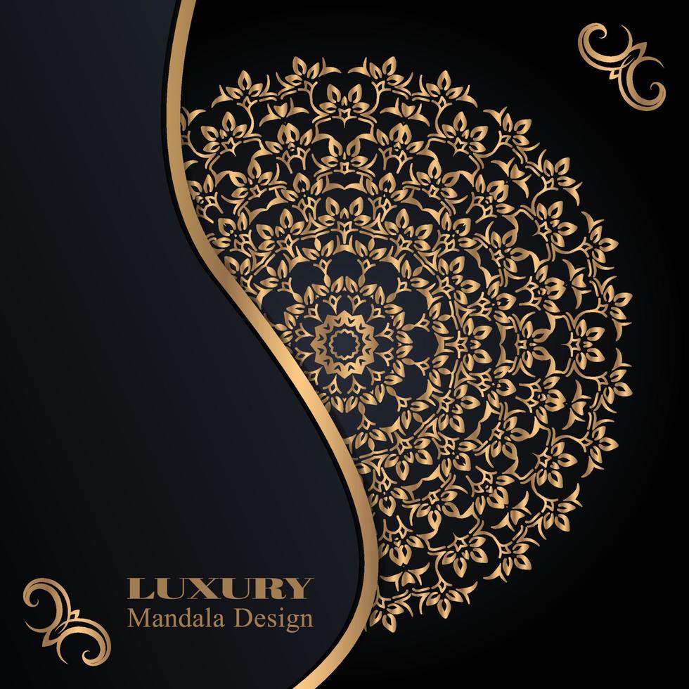 Clean luxury mandala design template vector