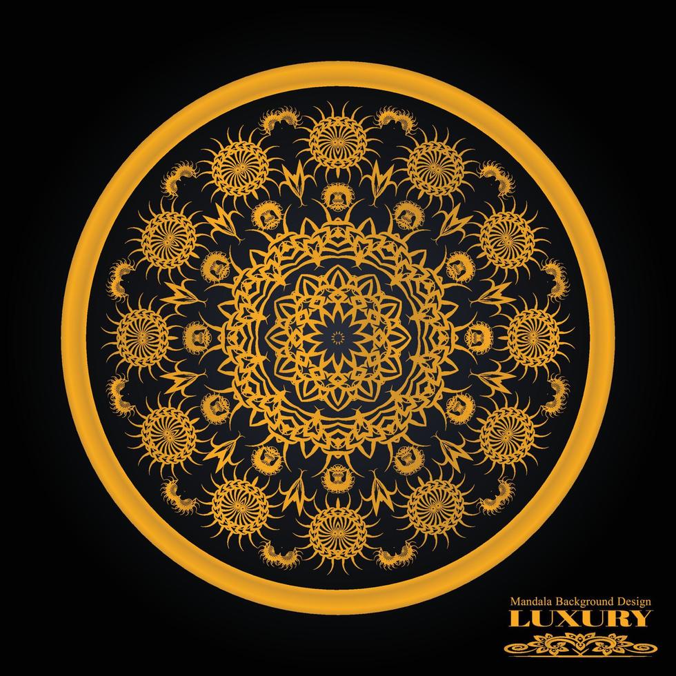 Clean luxury mandala design template vector