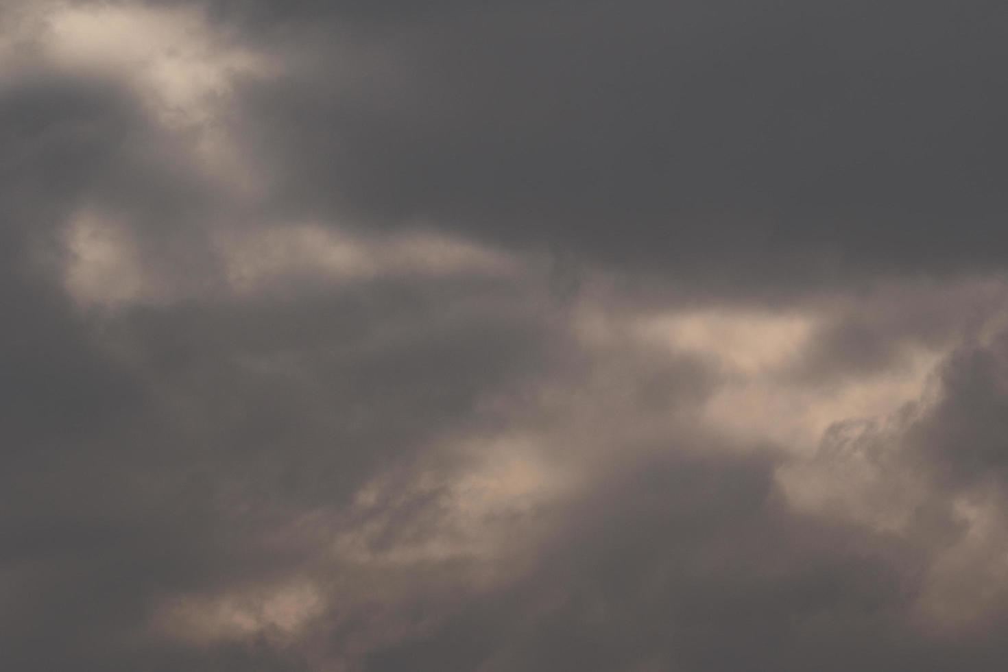 Stormy weather and dark clouds photo