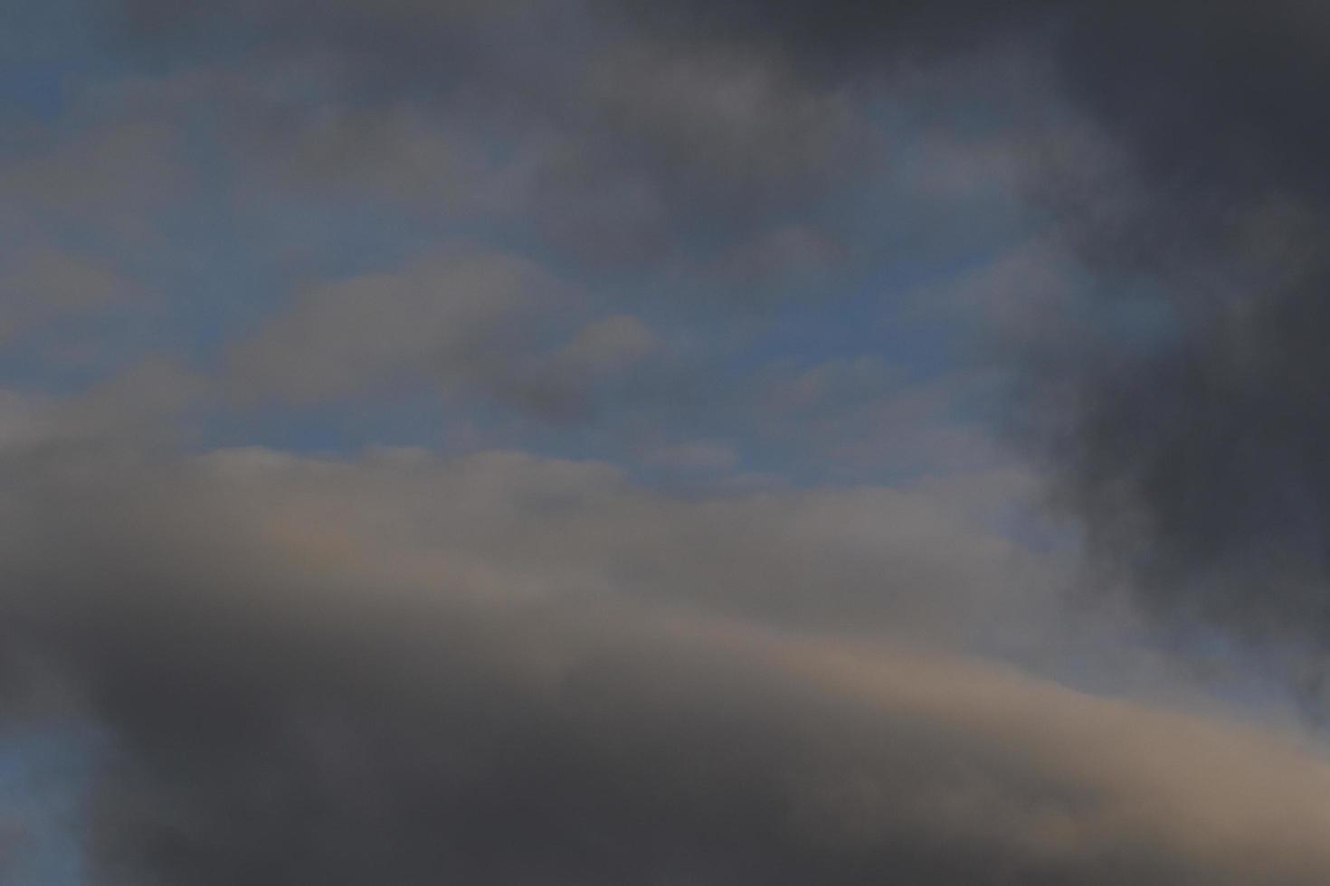 Stormy weather and dark clouds photo