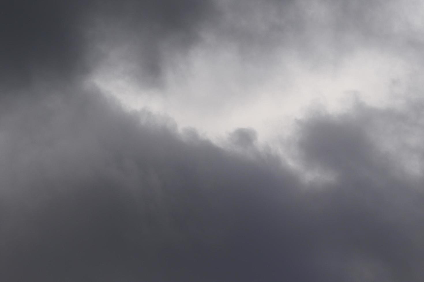 Stormy weather and dark clouds photo
