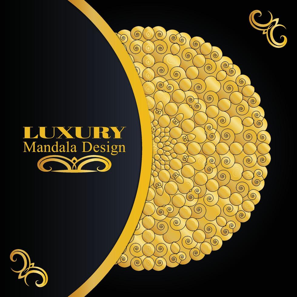 Clean luxury mandala design template vector