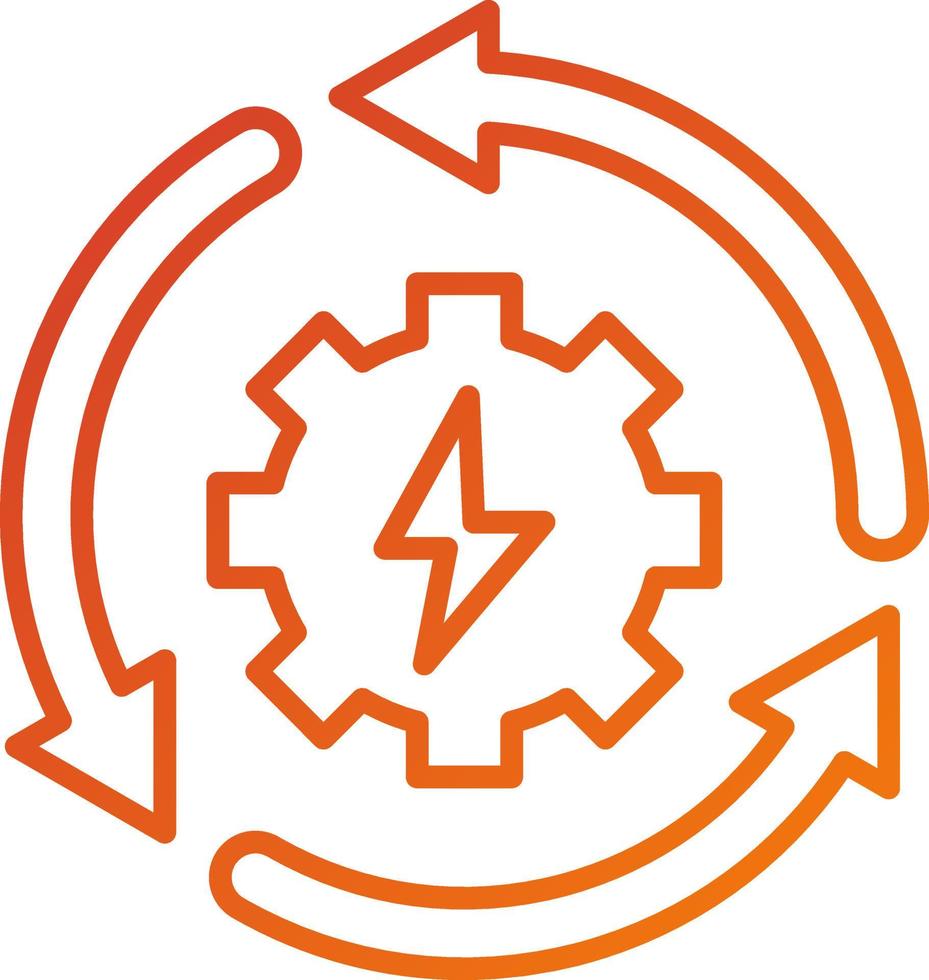 Recycle Energy Icon Style vector