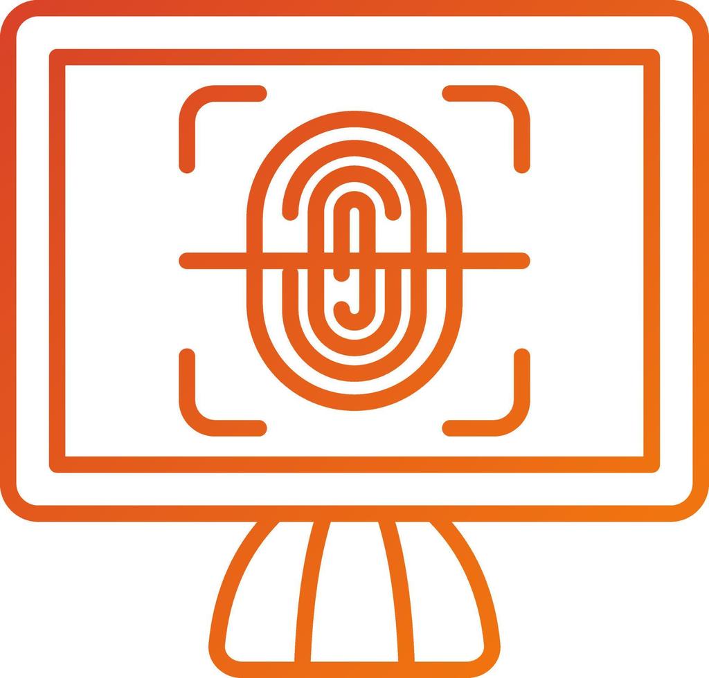 Biometrics Icon Style vector
