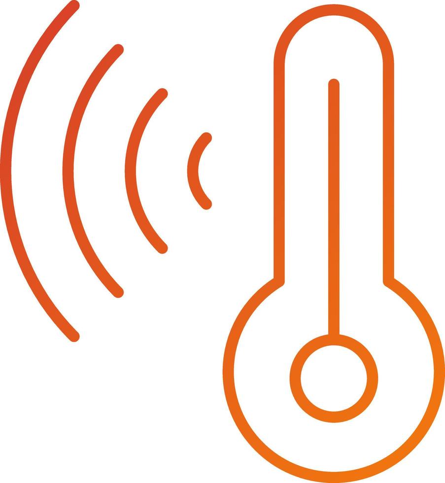 Smart Temperature Icon Style vector