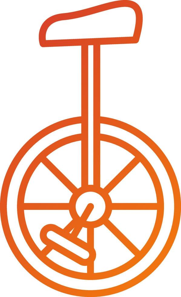 Unicycle Icon Style vector