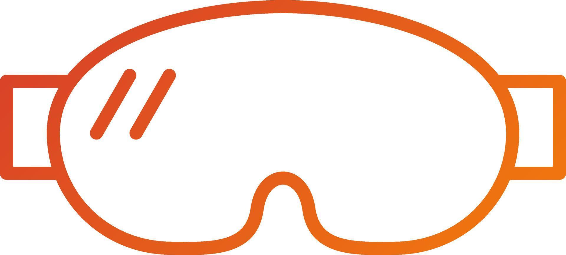 gafas de protección icono estilo vector