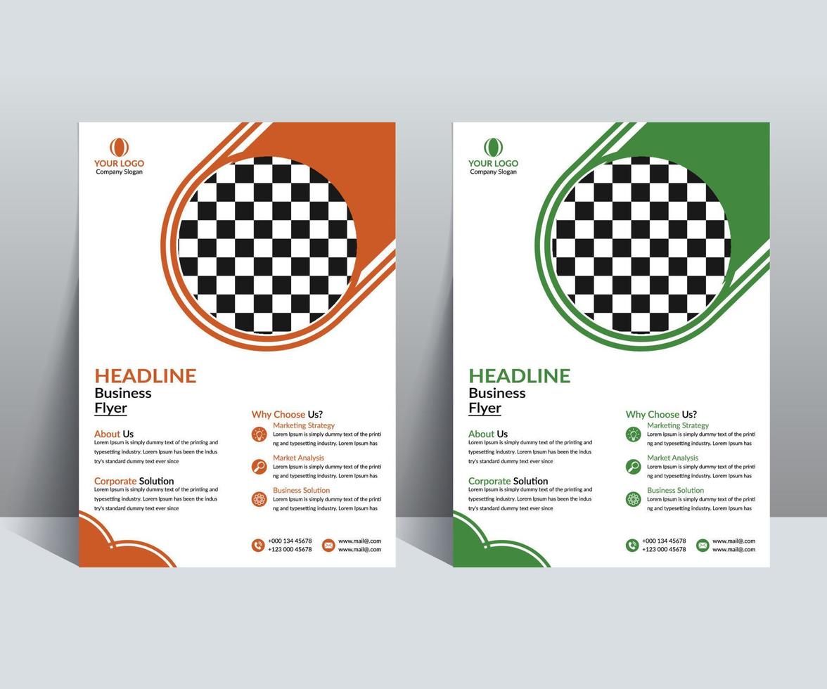 Corporate Flyer Template vector