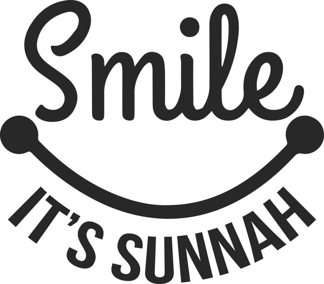 Smile it's Sunnah. Islamic religion quote. vector