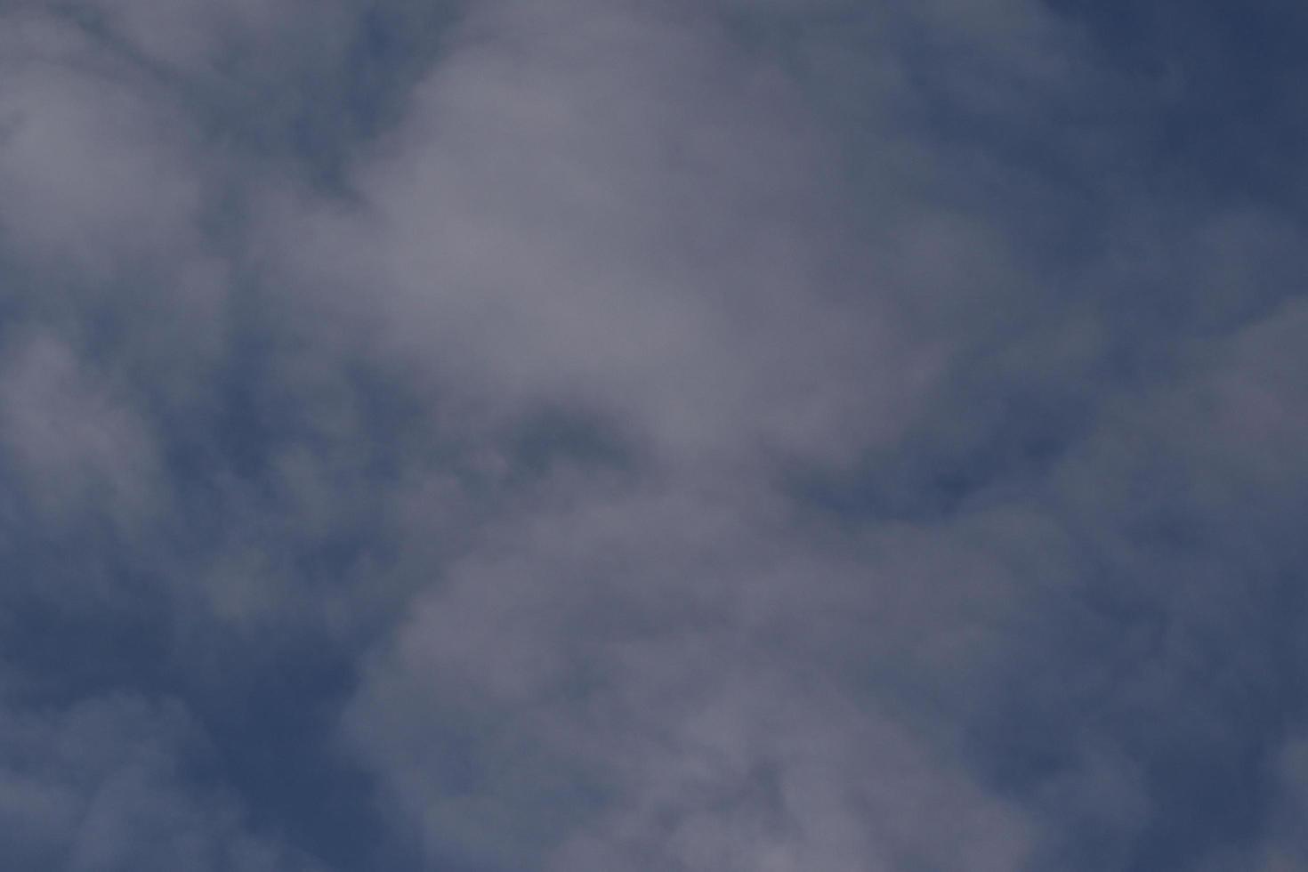 Clear blue sky and white clouds photo