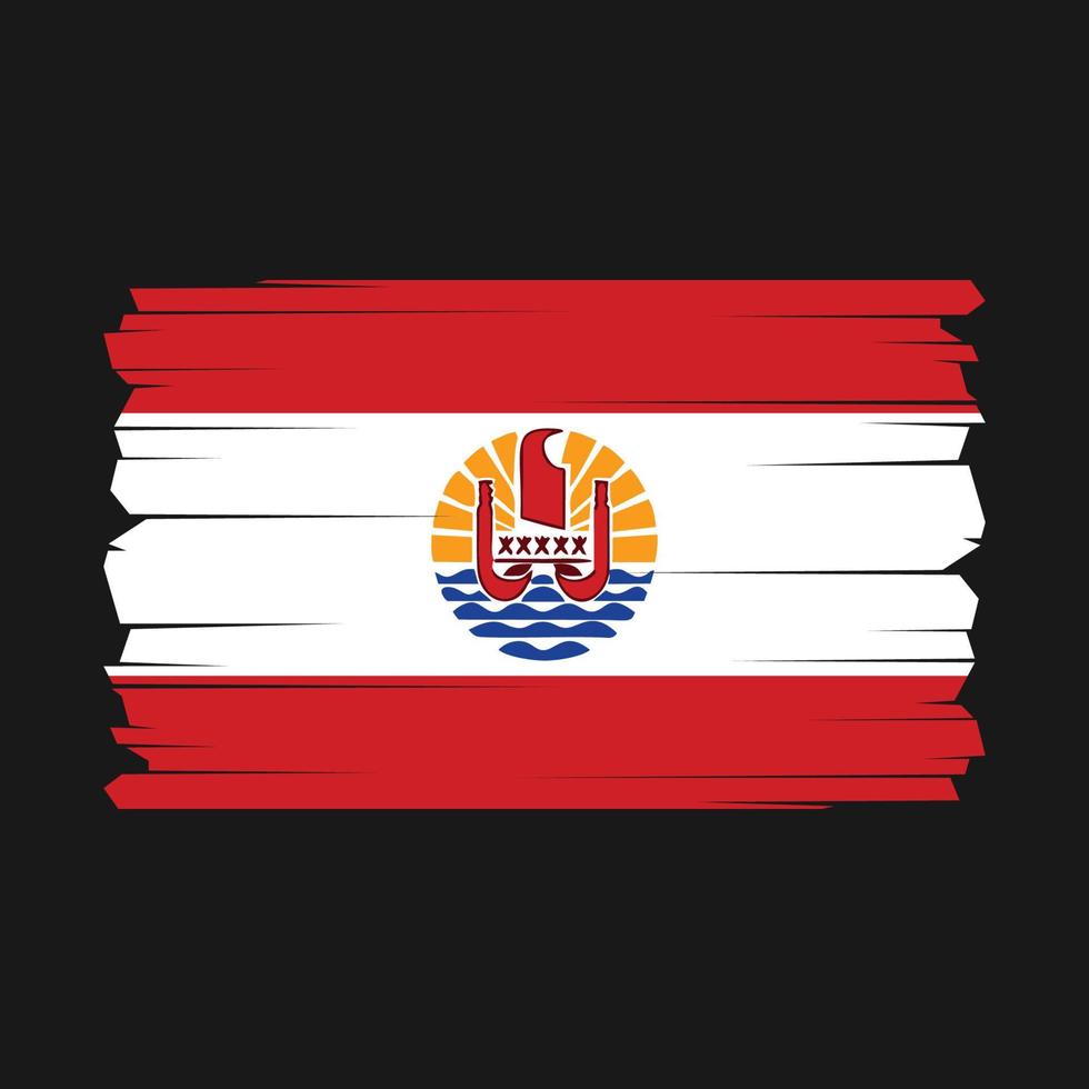 French Polynesia Flag Vector Illustration