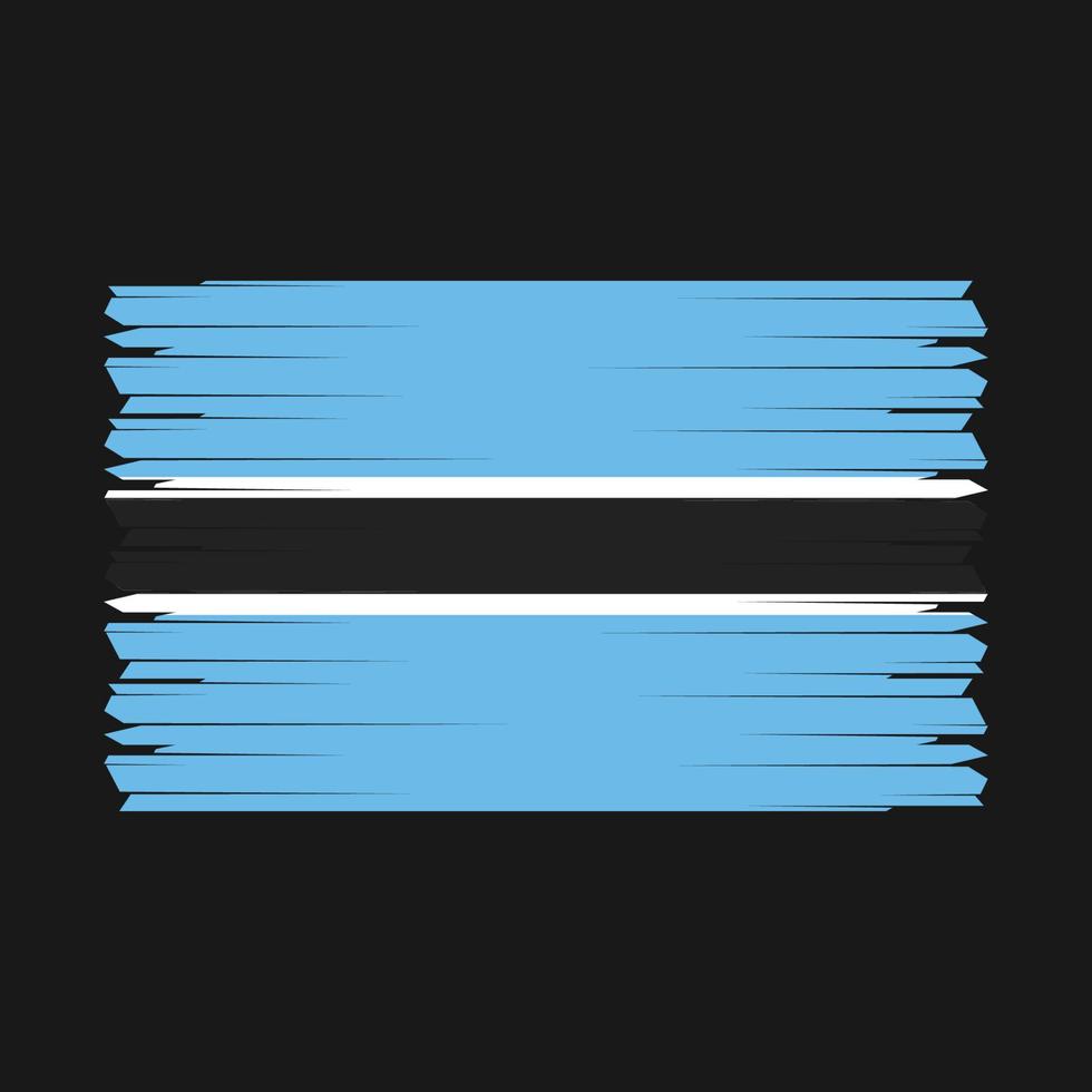 Botswana Flag Vector