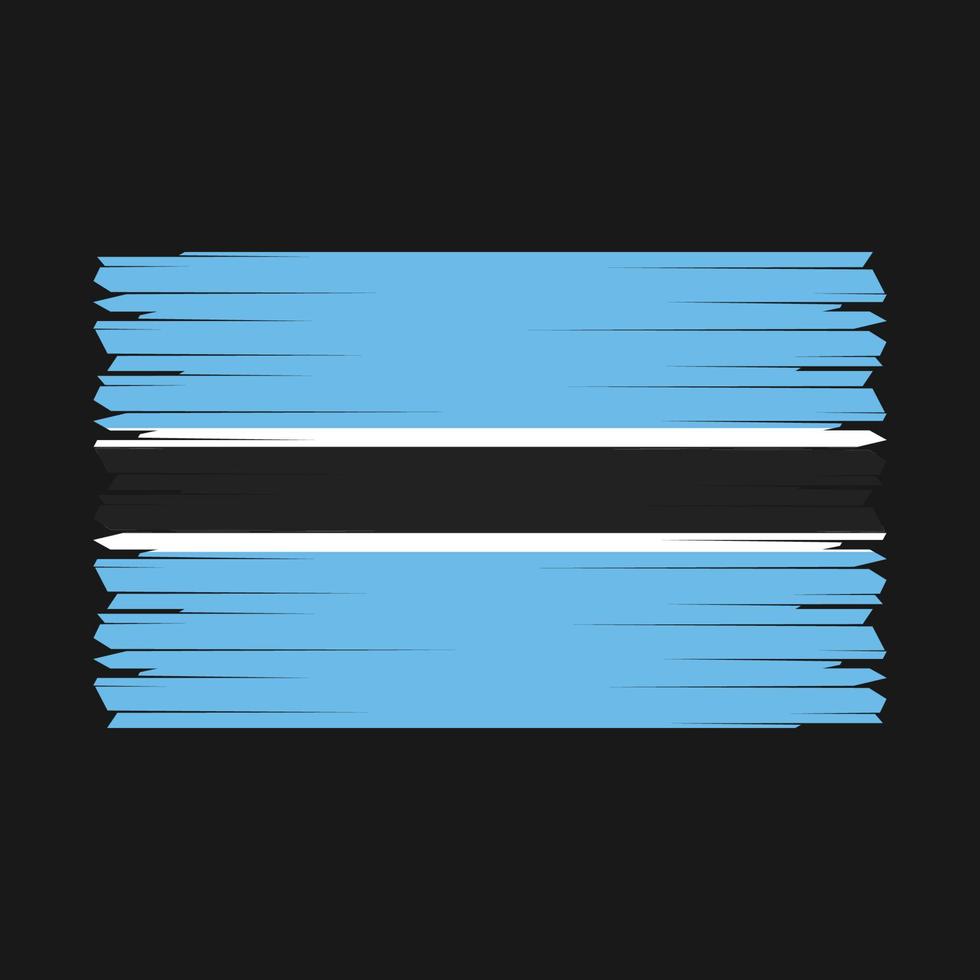 vector de bandera de botswana