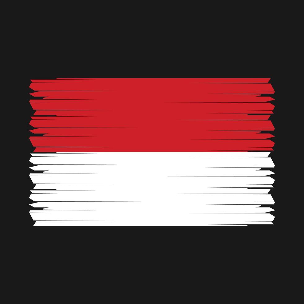 Monaco Flag Vector