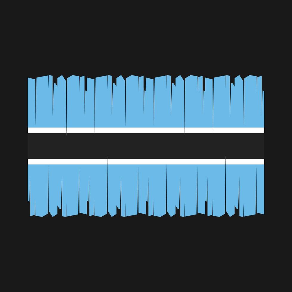 Botswana Flag Vector