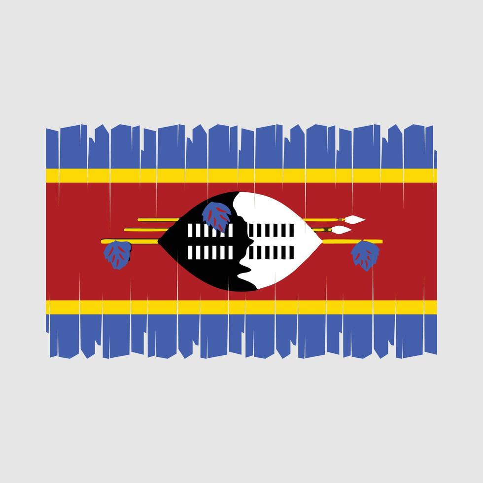 Swazilandia bandera vector