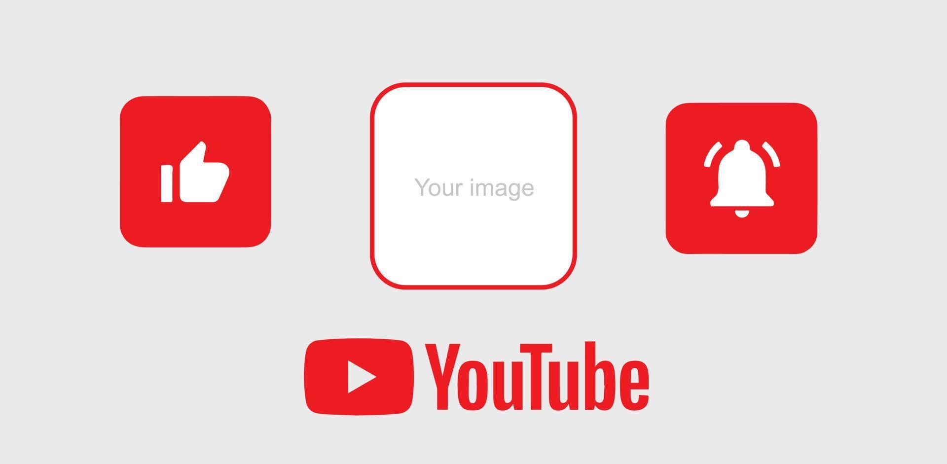 Youtube canal nombre inferior tercero. rojo transmitir bandera para vídeo en negro antecedentes. vector ilustración