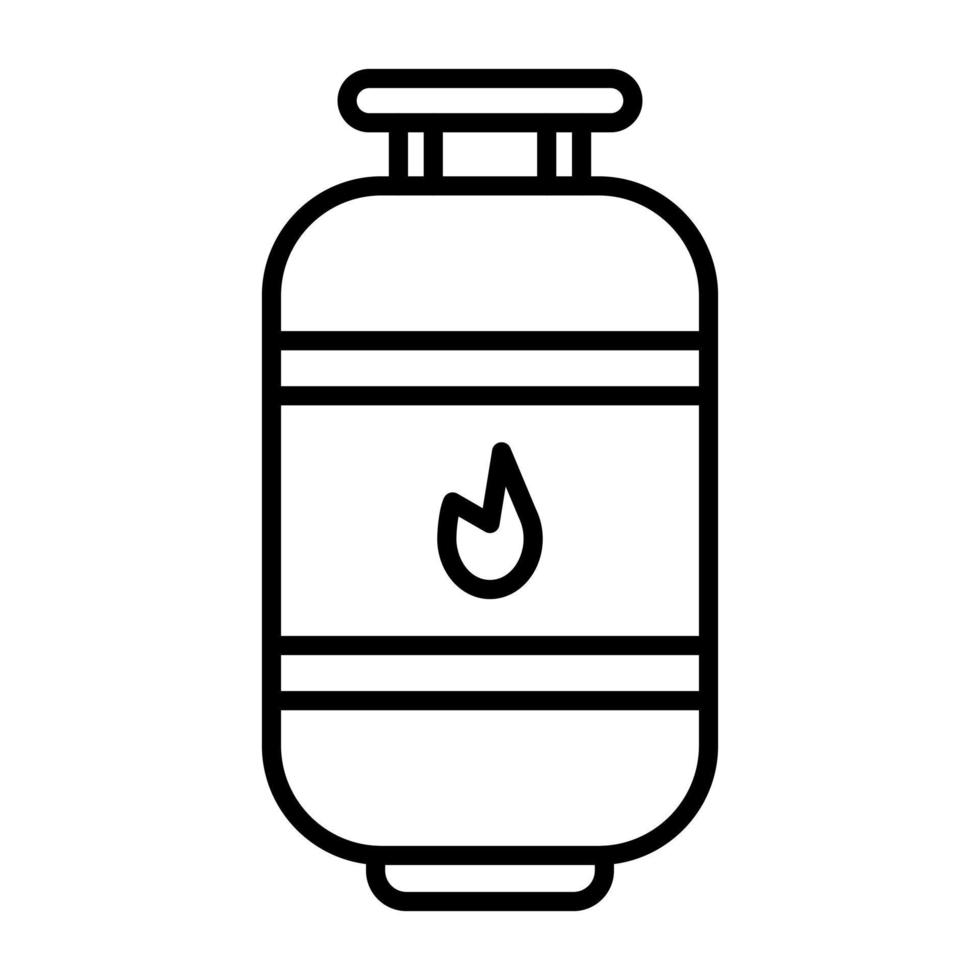 Gas Cylinder vector icon